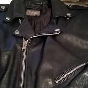 Vintage Wilson's leather motorcycle coat XL